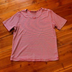 90's Red & White Stripe Baby Tee